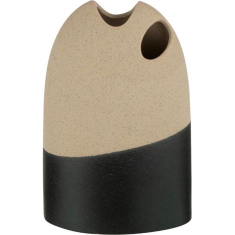 Vase Haut en Céramique "Black Lombok" 25cm Noir (1/2)