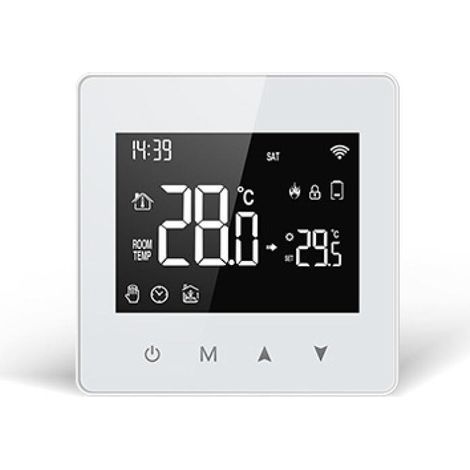 Thermostat Connecté A Pile, Thermostat Chaudiere Gaz 2 Fils, WiFi Intelligent, Programmation Quotidienne, 3XAAA Batterie Ou USB Alimenté,Compatible avec Tuya, Alexa Et Google Assistant (1/5)