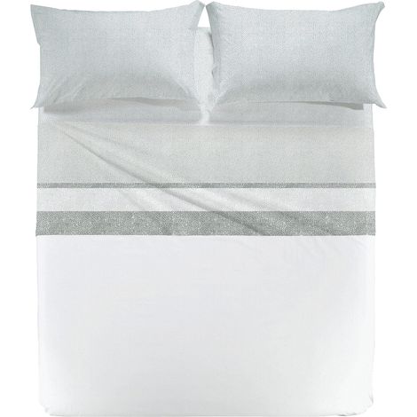 Parure de lit avec Housse de Couette 100% Coton 2 Taies d’Oreiller 50x80 cm, Linge de Lit Confortable et Elégant Housses de Couettes Pour 1 Personne ou 2 Personnes (1/3)