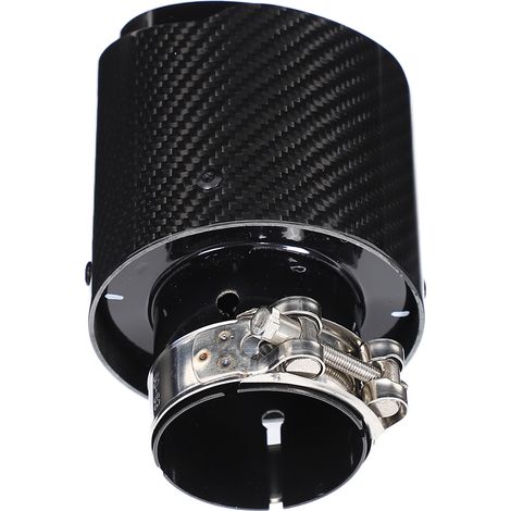 Embout d'échappement universel pour voiture, accessoire de modification automobile, entrée 63 mm, sortie 101 mm (1/5)