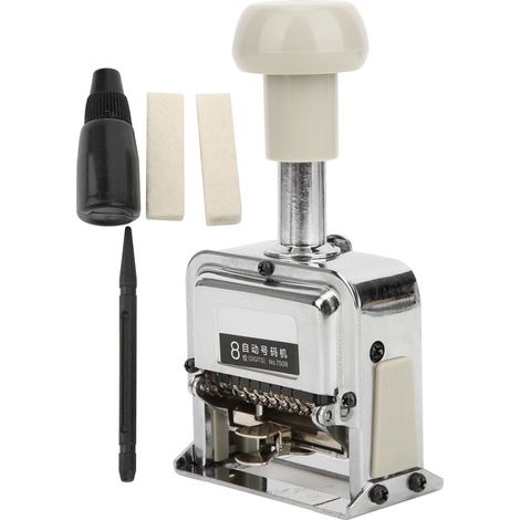Machine à Numéro Automatique 8 Chiffres 7508 pour Date de Production Fournitures Scolaires (1/5)