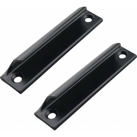 (Noir)Poignée de porte coulissante 90mm - Noir - Encadrée - Accessoire de jardin (1/4)