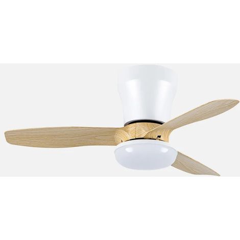 Ventilatore Cain DC 15w 1800lm Bianco/Faggio 3 Lame 62d 300 0k4200k6500Kk Intensità Regolabile+Telecomando+Timer+Memoria (1/2)