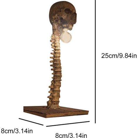 Lampe squelette 3D LED pour Halloween, décoration de maison hantée, cadeau d'anniversaire (1/5)