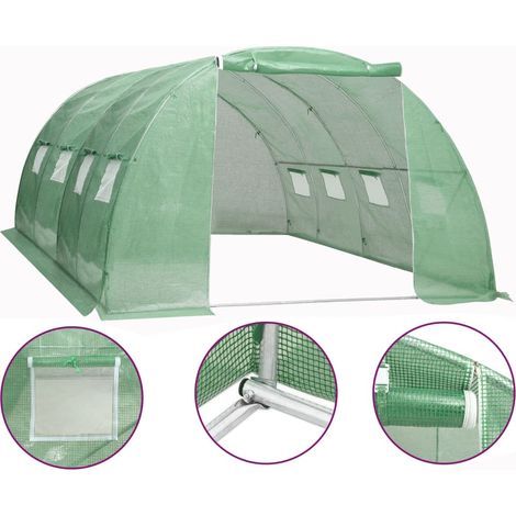 Invernadero 16 m² 4x4x2 m vidaXL (1/5)