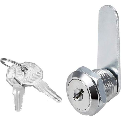 Serrure de boîte aux lettres en acier inoxydable – Dimensions 1.7cm x 2.2cm – Épaisseur max 0.8cm – Livrée avec 2 clés (1/5)