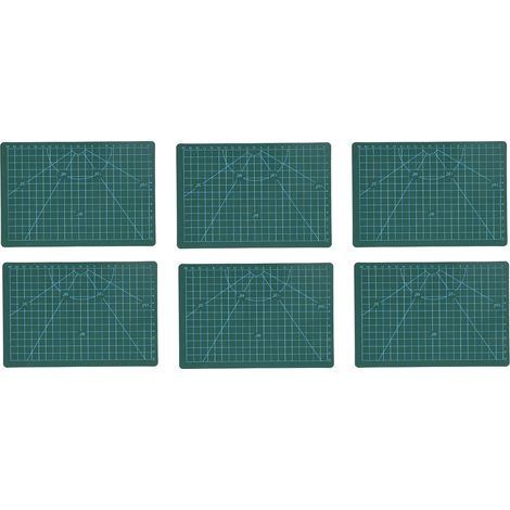 Planche de découpe auto-réparatrice en PVC pour patchwork et couture - Lot de 6 grilles A5 (1/5)