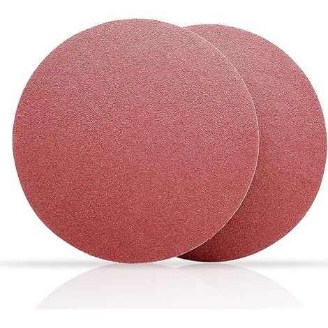 Sanding Discs Paper Abrasives Diameter 200 mm Grit P60/100/120/180/240/320, Red. Sandpaper for Dry Building. Sander/Polishing (1/5)