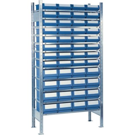Ripiano imbullonato A2000xL1000xP400mm ripiano aggiuntivo 12 ripiani in acciaio 32 x 5,16 x 6 (1/2)