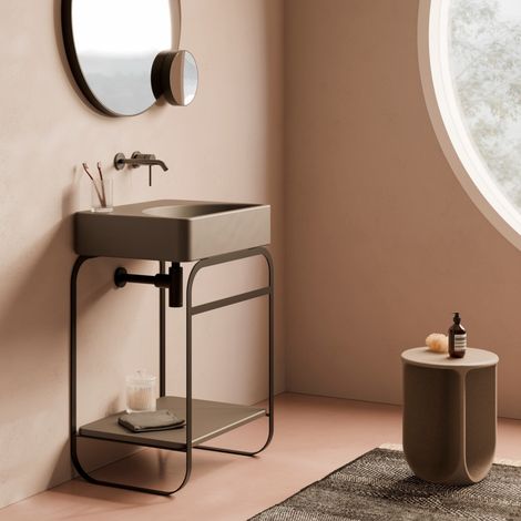 Structure : Noir mat  -  Etagere : Jaune brillant - Struct.61