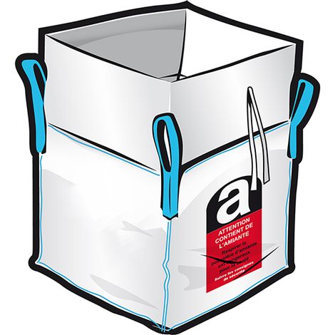 Big-Bag amiante - Charge max 1000kg - 10 pièces - KGB-AMIANTE/10