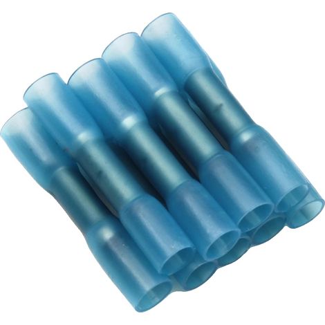 Conectores eléctricos, impermeables, aislados, azules, 30 unidades (1/2)