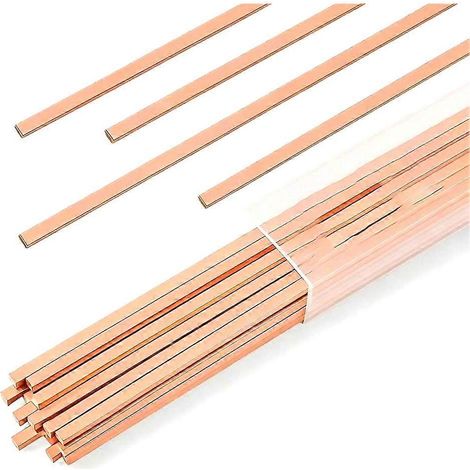 22 électrodes de brasage, électrodes plates en alliage de brasage au cuivre, compatibles avec les applications CVC, de réfrigération et industrielles. (1/5)