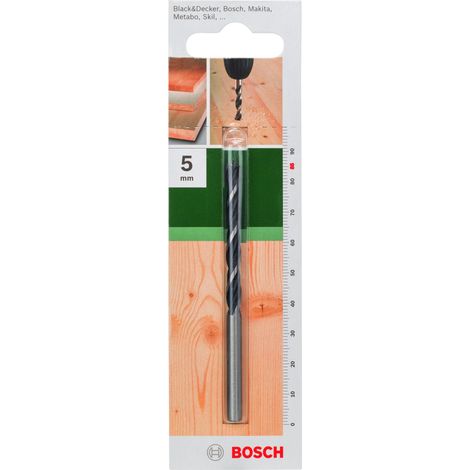 Bosch Accessories 2609255202 Holz-Spiralbohrer 5 mm Gesamtlänge 85 mm Zylinderschaft 1 St. (1/5)