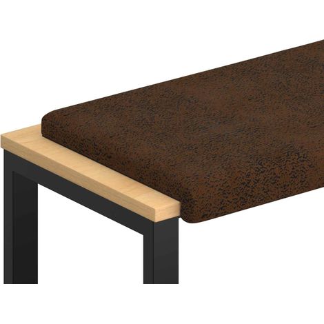 Bankkissen Kunstwildleder Braun Tiefe 35 cm vidaXL (1/5)