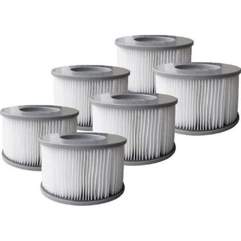 Set mit 6 Filtern, 90-lagiges Polypropylen, Ø 10,8 cm, für aufblasbare Whirlpools, Kinder-Whirlpools (1/5)