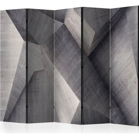 Paravent 5 Volets "Abstract Concrete Blocks" 172x225cm (1/2)