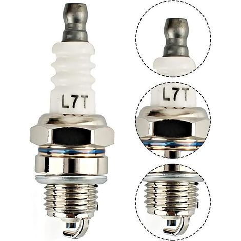 Bougie d’allumage L7T compatible pour tronçonneuse, tondeuse à gazon, débroussailleuse et petit moteur – pièce de rechange universelle (1/5)