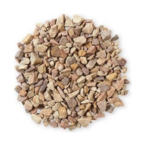 Jardinex – Gravier décoratif rose concassé 8/16 – Sac 25 kg – Pour allées carrossables et massifs fleuris – Stabilisateur de graviers