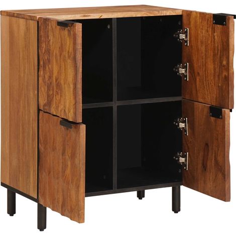 Sideboard/Anrichte/Buffet mit Speicher Akazienbraune Oberfläche 60 x 33 x 75 cm LXWW116519 (1/5)