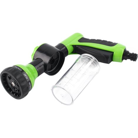 Lanceur à mousse pour tuyau d'arrosage auto - 8 motifs de lavage - Distributeur de nettoyage pour voiture (1/5)