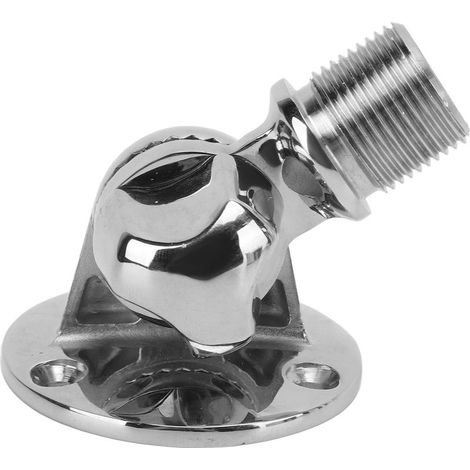 Support d'antenne marine réglable en acier inoxydable 316 poli - 25 mm / 1.0 pouce (1/5)