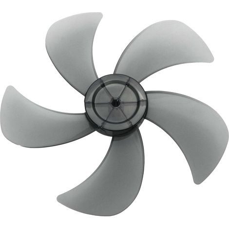 Aspas de ventilador de repuesto, aspas de ventilador de 12 pulgadas, 5 aspas de plástico transparente, accesorios para ventilador, color negro. (1/5)