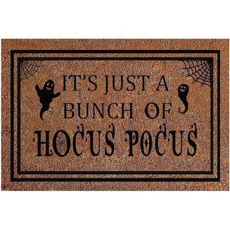 Paillasson couverture décoration Halloween fond antidérapant tapis Durable tapis de sol profil bas tapis intérieur extérieur (1/2)