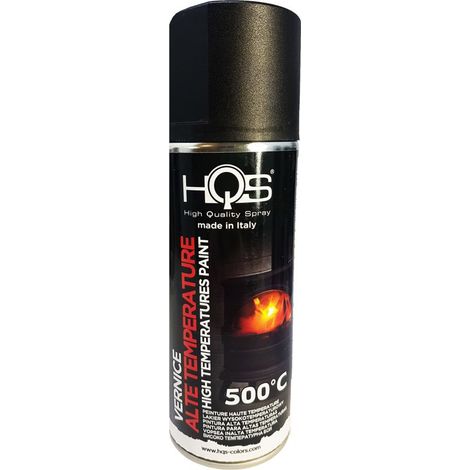 Vernice Spray HQS Alte Temperature - Colore: NERO H.T.