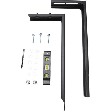 Kit de réparation de poteaux de clôture : piquets en acier robustes, ancrage au sol pour clôtures en bois inclinées et cassées (1/5)