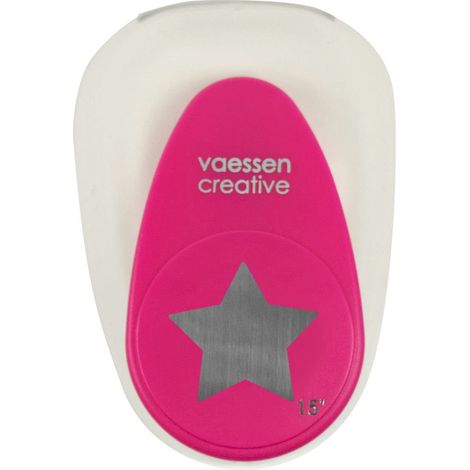 Vaessen Creative Perforatrice Stella, Maxi, L, Grande Fustellatrice per Carta, per Progetti Fai da te, DIY Scrapbooking e Creazione di Biglietti (1/5)