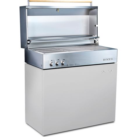 Flammkraft Block D Gasgrill Gen. 5 Lichtgrau 16 kW 75 bis 900°C BBQ Grill Gas (1/5)