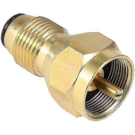 Lixada Safety Pol Adapter Propane Refill Adapter Solid Brass Regulator Valve Lpg Tank Refiller Canister Fill Coupler For 1lb Small Cylinders( ) (1/5)
