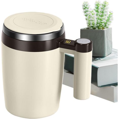 Agitateur automatique de tasse à café, tasse à café électrique rechargeable, tasse à café magnétique, 380 ml tasse à café à mélange automatique pour café, chocolat chaud, thé et boissons (1/5)