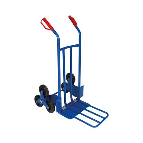 Velleman – Diable monte-escaliers 200 kg – Acier – Roues pneumatiques – Dimensions 1100 x 570 x 560 mm – Plateforme 400 x 200 mm