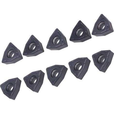 Lot de 10 plaquettes carbure WCMX080412FX pour tour CNC, inserts de tournage indexables, remplacement porte-outil, précision métal (1/5)