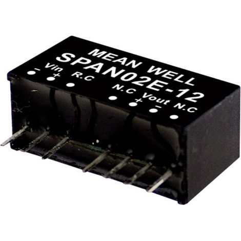 Mean Well SPAN02B-12 DC/DC-Wandlermodul 167 mA 2 W Anzahl Ausgänge: 1 x Inhalt 1 St.