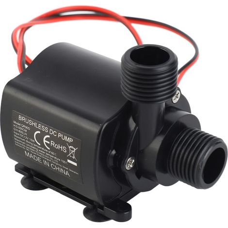 SJLERST Pompe à eau haute performance, stable et silencieuse, pompe submersible 12 V 7,5 W pour aquarium (1/5)