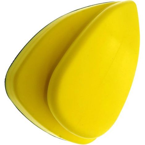 Disque de Polissage Triangulaire Jaune en Pu Confortable à Tenir Effet de Ponçage Uniforme pour Ponçage Automobile et Bois Accessoire Auto (1/5)
