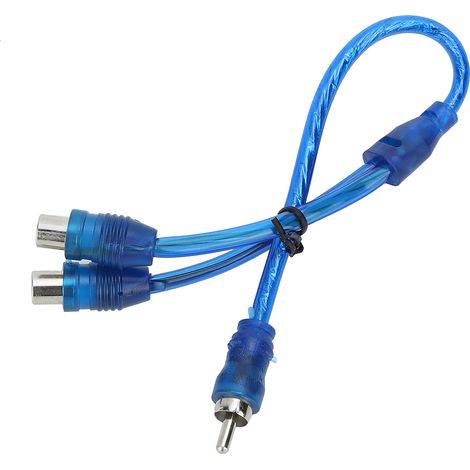 Câble adaptateur audio Y 1 mâle vers 2 femelles, prise 3,5 mm, répartiteur stéréo, longeur 0,3 m (1/3)