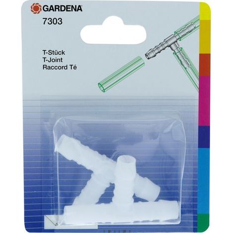 Gardena T-Stück für 10 mm Schläuche Inhalt: 2 Stück (1/4)