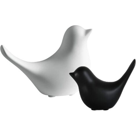 Céramique Oiseaux Figurines Oiseau Mini Oiseau Ornement Céramique Animal Céramique Oiseau Figurines Statues Petite Céramique Chubby Oiseau Céramique Oiseau Figurines pour Bureau à Domicile (2 Pièces) (1/4)