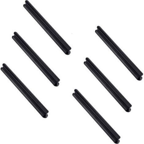 Lot de 6 poignées de porte d'armoire de cuisine de 180 mm de long (trou central de 160 mm), Poignées de tiroir de cuisine, poignées de porte d'armoire, poignées de porte de placard