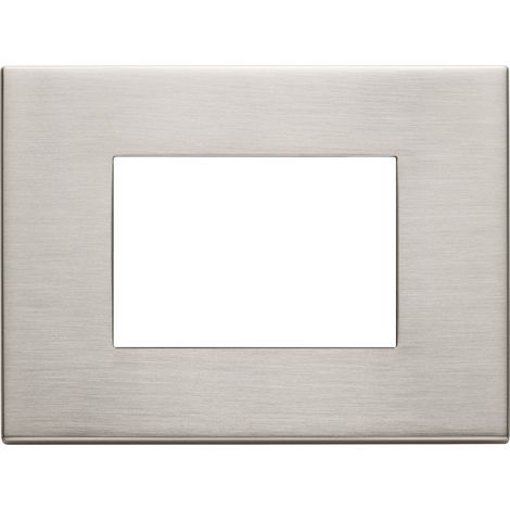 VIMAR - 22653.11 Placca 3M nichel spazzolato