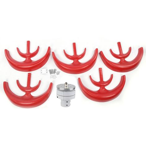 Éolienne verticale NE-200R 200W 5 pales, générateur hybride solaire-éolien 12V pour lampadaire public, kit d'éclairage urbain résistant. (1/5)