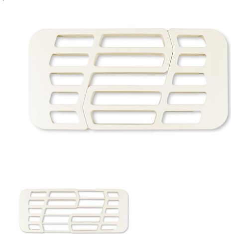 Égouttoir à vaisselle réglable pour évier, longueur ajustable entre 33 et 43 cm, pour égoutter légumes, fruits et bols. (1/5)