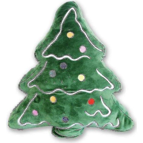 Coussins décoratifs Joyeux Noël, sapin de Noël, coussin 3D en forme de Fiis (1/4)