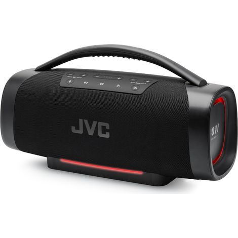 Altavoz JVC BT XS-E934B de 80 W RMS con Bluetooth 5.3, IPX6 y conexión inalámbrica TWS, color negro. (1/5)