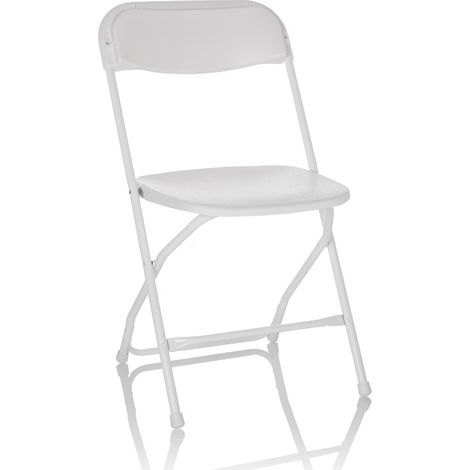 [GEBRAUCHT] B-Ware hjh OFFICE Besucherstuhl Klappstuhl Stuhl TUDELA XXL W Kunststoff weiß Indoor (1/2)