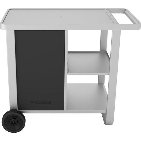 Campingaz – Chariot à plancha en acier 97x63x82cm – 2 étagères de rangement – Capacité bouteille gaz 13kg – Compatible planchas 2/3 brûleurs